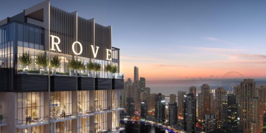 Rove Home Dubai Marina | Dubai Marina’da Satılık Taksitli Lüks Daireler | Yatırım fırsatı
