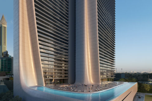 podium pool corner